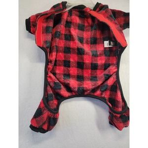 NWOT Plaid Dog Pajamas Breed Dogs Jumpsuit Pet Winter Clothes, sz L